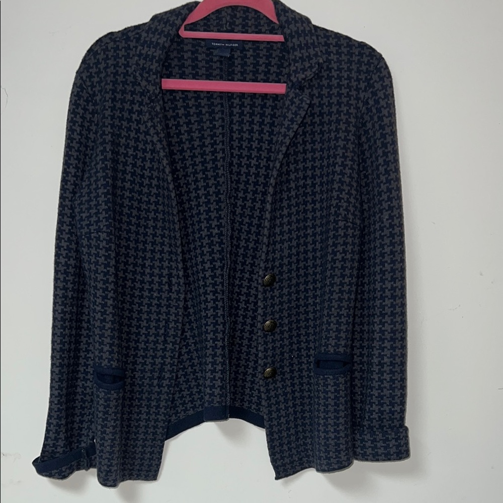 Tommy Hilfiger Blue Blazer with Classic Lapel